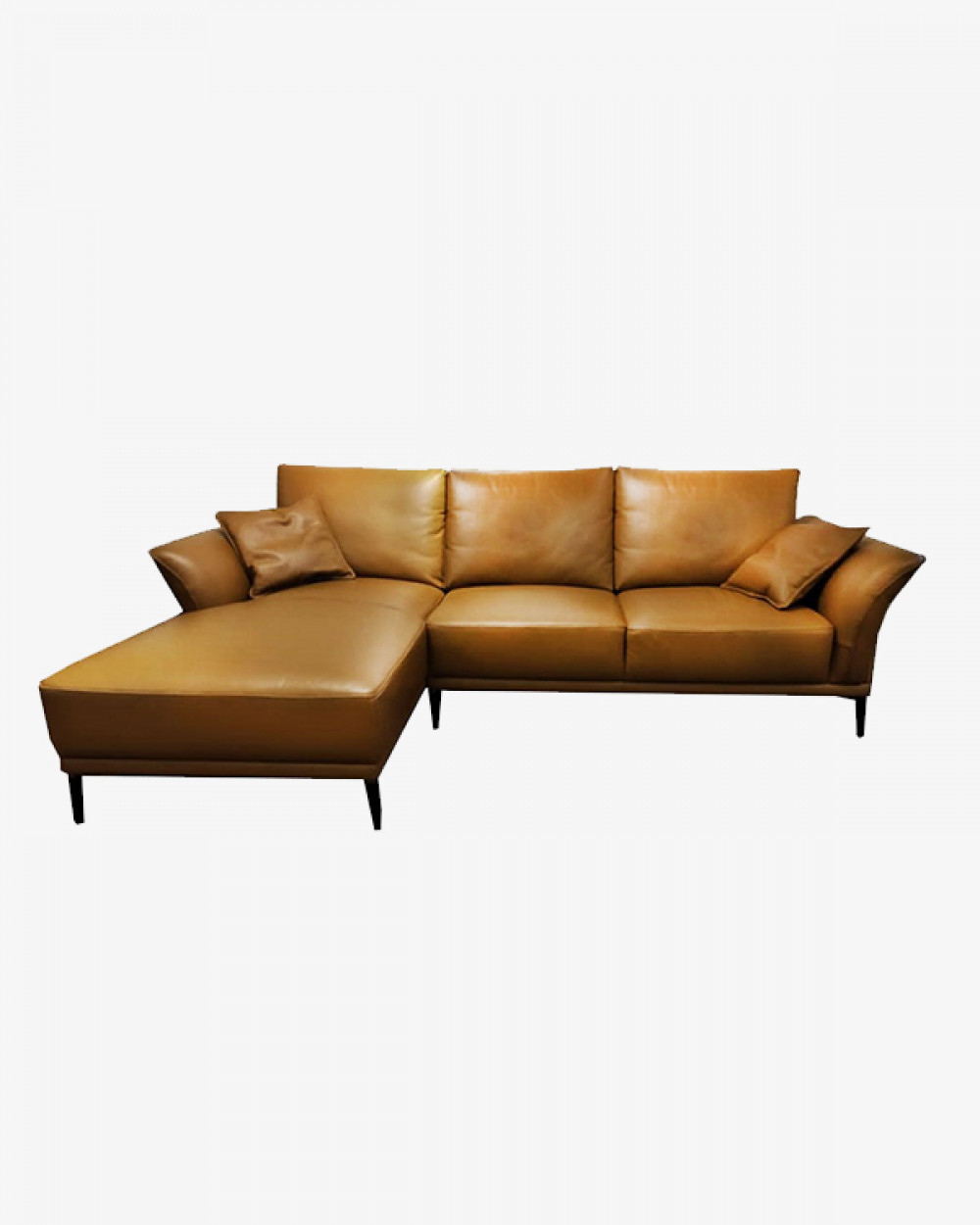 mikkey123　Heve ヘイヴ Funcouture Leather Malibu Leather Sofa, Concord Mink by Becki Owens – High Fashion Home